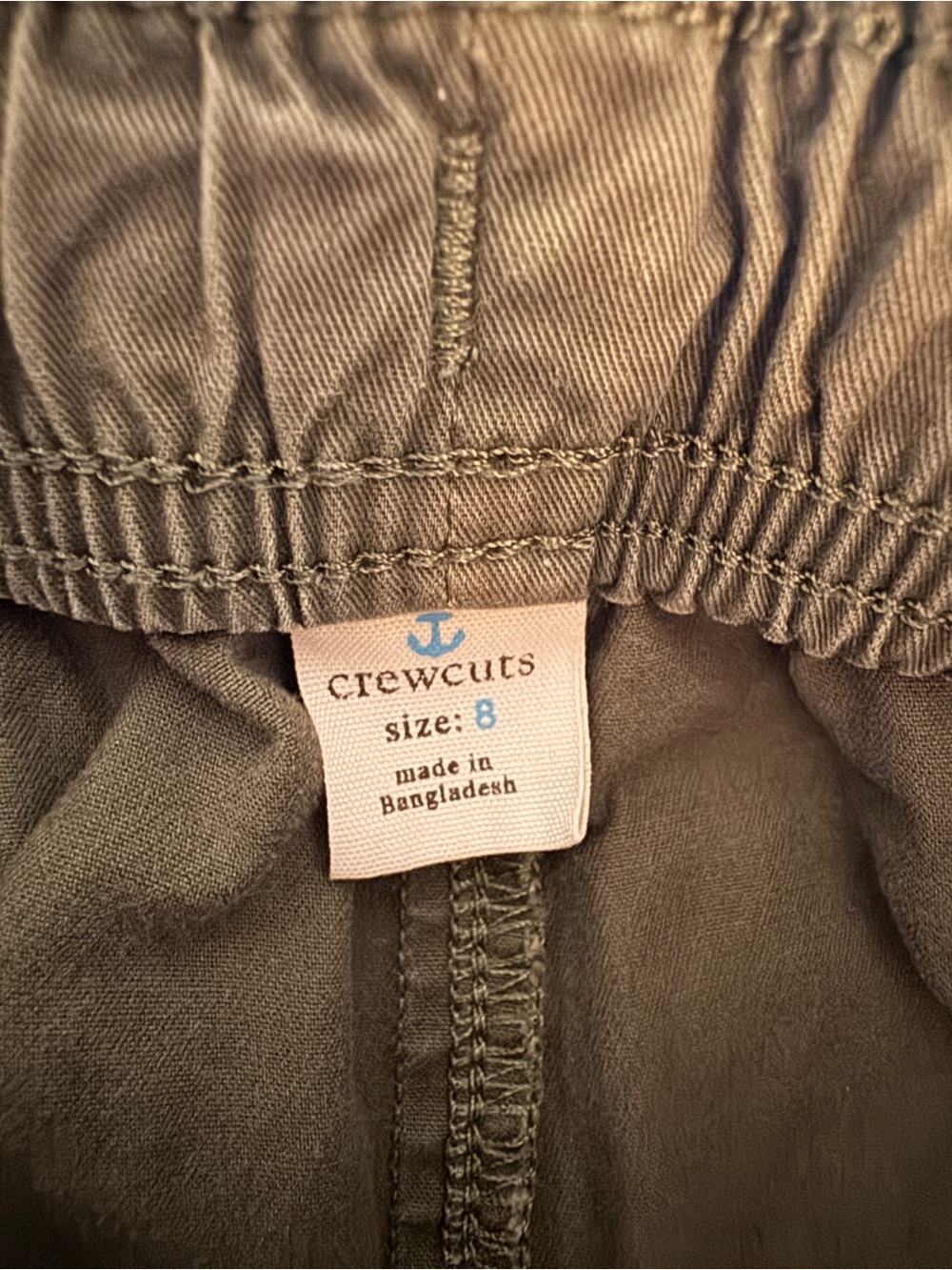 Crewcuts Olive Green Pull-On Utility Shorts - Picture 3 of 4